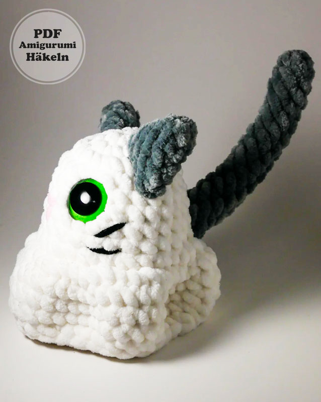Geist Katze für Halloween PDF Häkeln Anleitung (3)