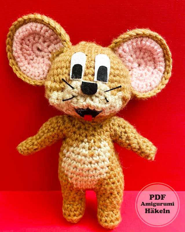 Jerry Maus Amigurumi Anleitung kostenlos (2)