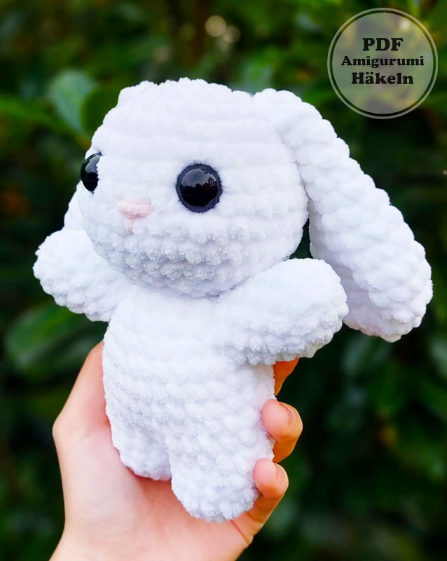 Schneeball-Hase Häkeln für Anfänger (2)