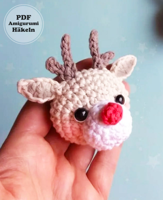 Hirsch Weihnachtsschmuck Häkeln Anleitung Kostenlos (2)