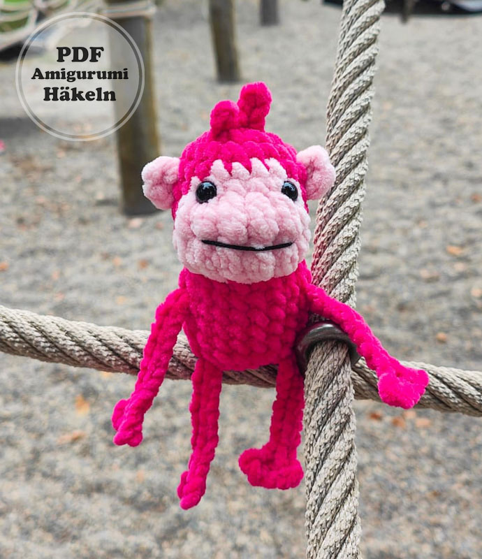 Ohne Nähen Affe Amigurumi Anleitung Schritt für Schritt (2)