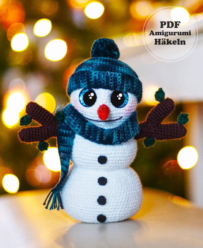 Schneemann Häkeln PDF Anleitung für Fortgeschrittene (1)