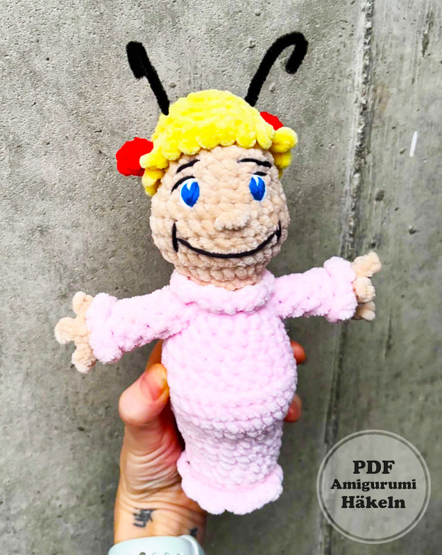 Cindy, Lou Who Puppe Amigurumi Kostenlose Anleitung (3)