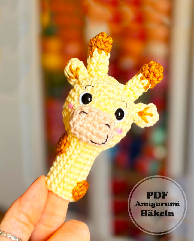 Finger Giraffe häkeln für Anfänger (1)