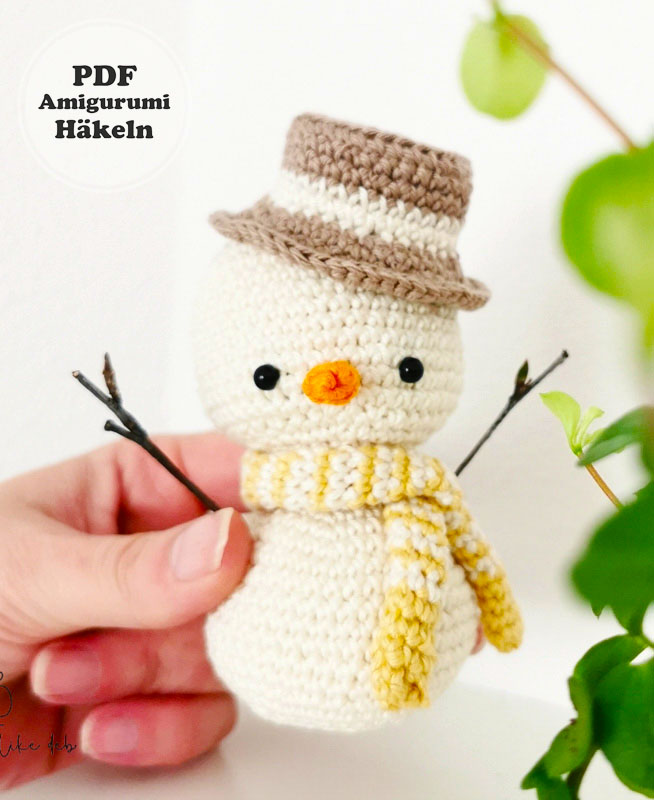 Schneemann für den Winter Anleitung PDF Kostenlos (3)