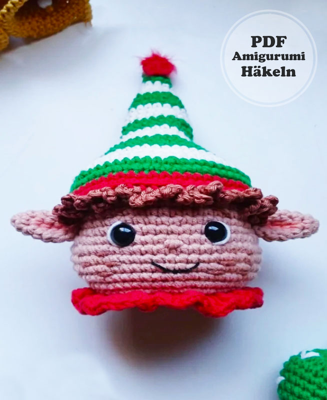 Weihnachtselfe Puppe Häkeln PDF Anleitung (2)