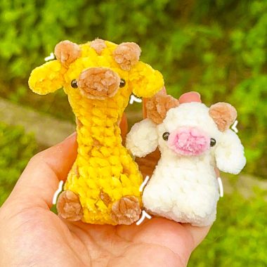 Kleine Giraffe und Kuh Amigurumi anleitung (1)