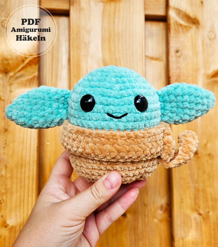 Baby Yoda Häkeln PDF Anleitung für Anfänger (2)