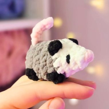 Opossum Amigurumi anleitung Schritt für Schritt (1)