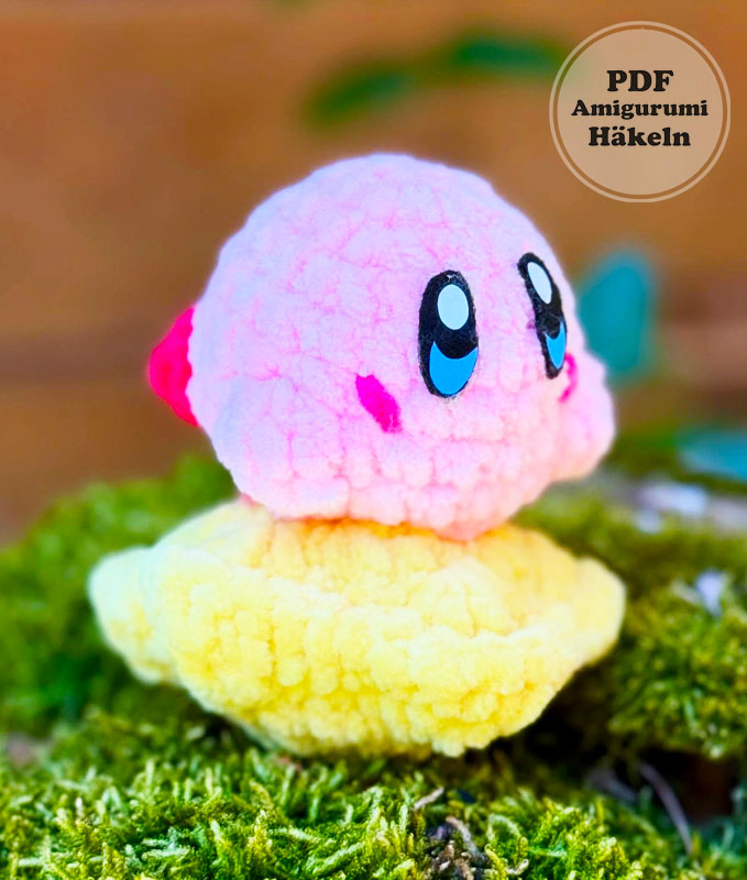 Baby-Kirby auf einem Stern häkeln Kostenloses PDF (2)