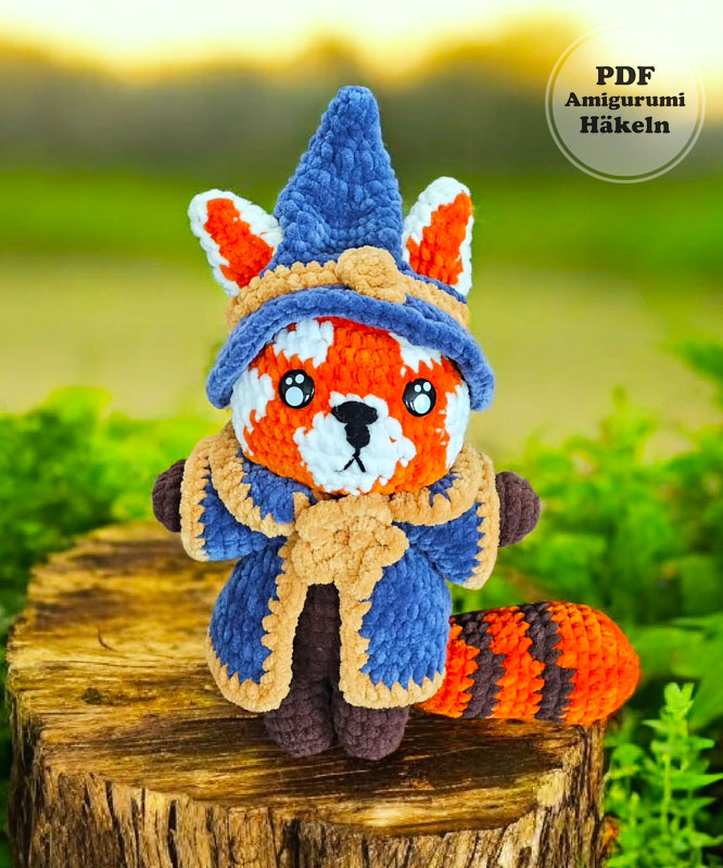 Boba der Zauberer Fuchs Häkelanleitung (2)