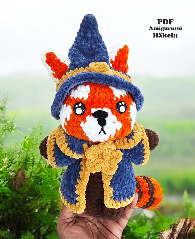 Boba der Zauberer Fuchs Häkelanleitung (3)