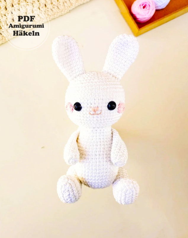 Einfache Häschen Pepito Häkelanleitung (2)