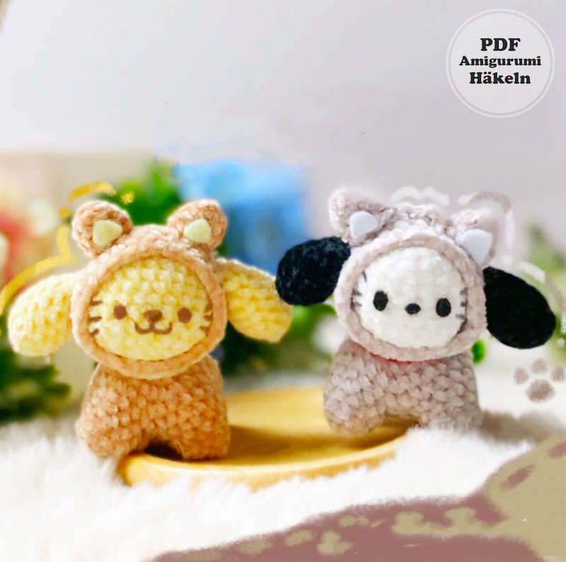 Pochacco und Pompompurin Freunde Häkelanleitung (2)