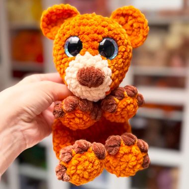 Schmusetuch Honigbär Amigurumi anleitung (1)