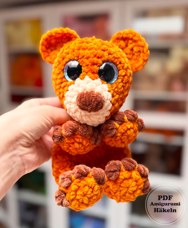 Schmusetuch Honigbär Amigurumi anleitung (3)