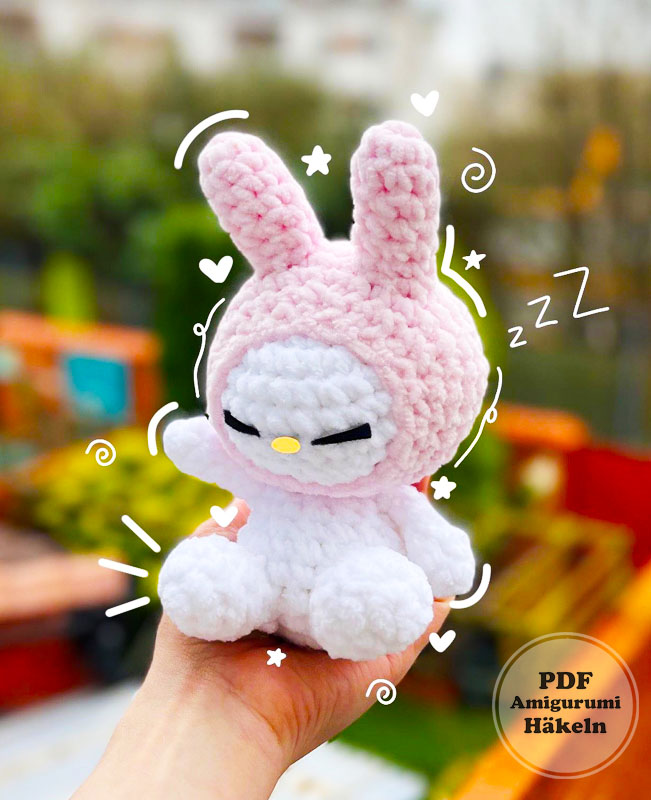 My Melody Häkelanleitung Schritt für Schritt (2)