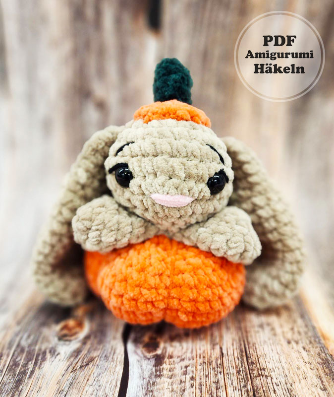 Hase Kürbis Halloween Häkeln PDF Anleitung (3)