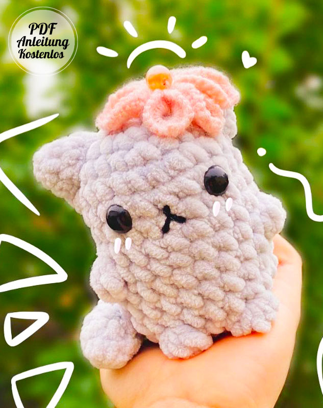 Amigurumi Kawaii Katze Häkeln PDF Kostenlos (2)