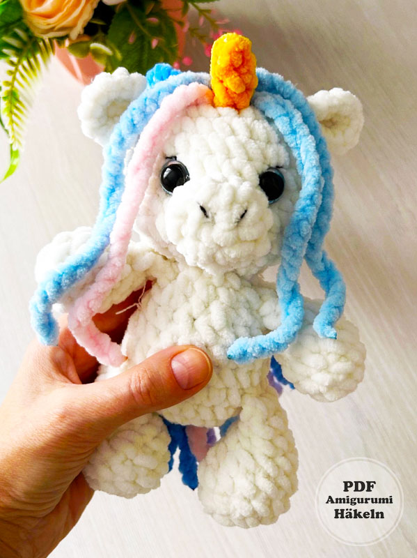 Anfänger Plüsch Einhorn Häkeln PDF Kostenlos (2)