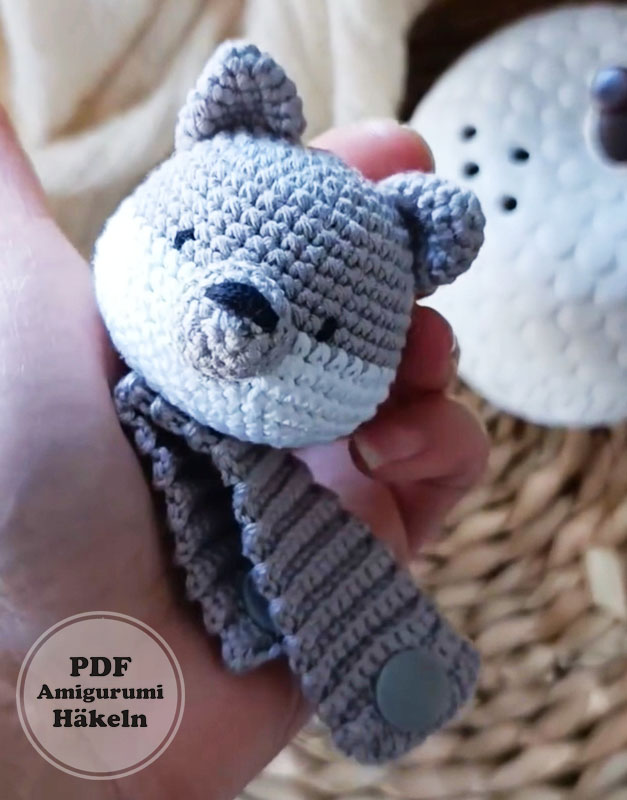 Husky und Fuchs Armband für Babys häkeln (2)