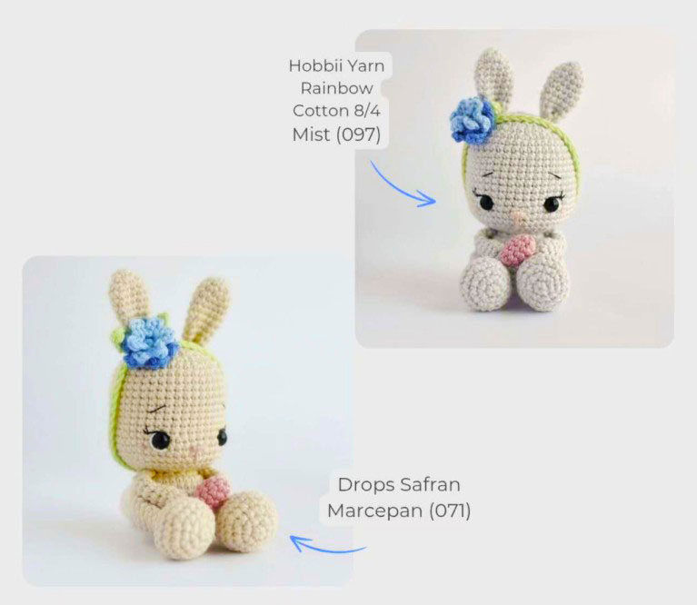 Osterhase mit Korb und Eiern Häkeln (2)