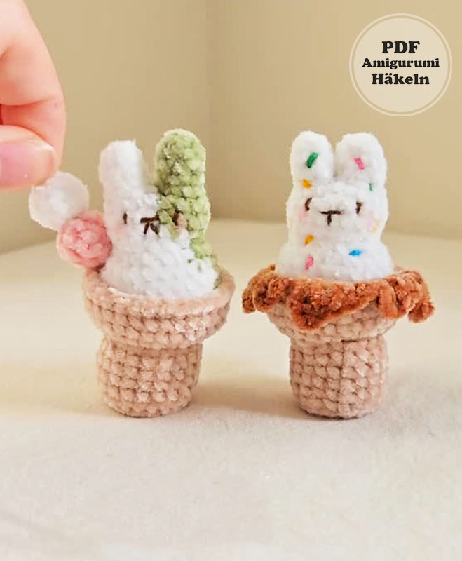 Waffel und Dango Häschen kostenlose Häkelanleitung (3)