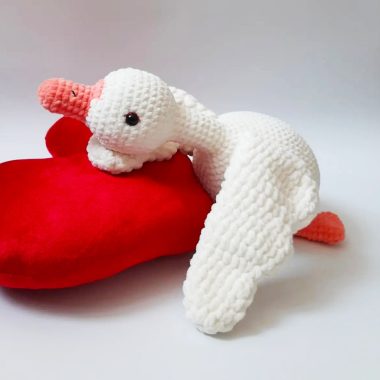 Plüsch weiße Gans Amigurumi Anleitung (1)