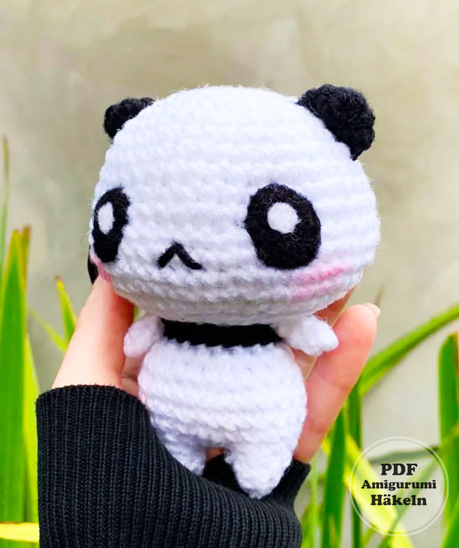 Süßes Panda-Amigurumi Anleitung für Anfänger (3)