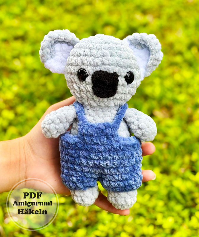Amigurumi Koala Martin im Latzhose Anleitung Kostenlos (2)