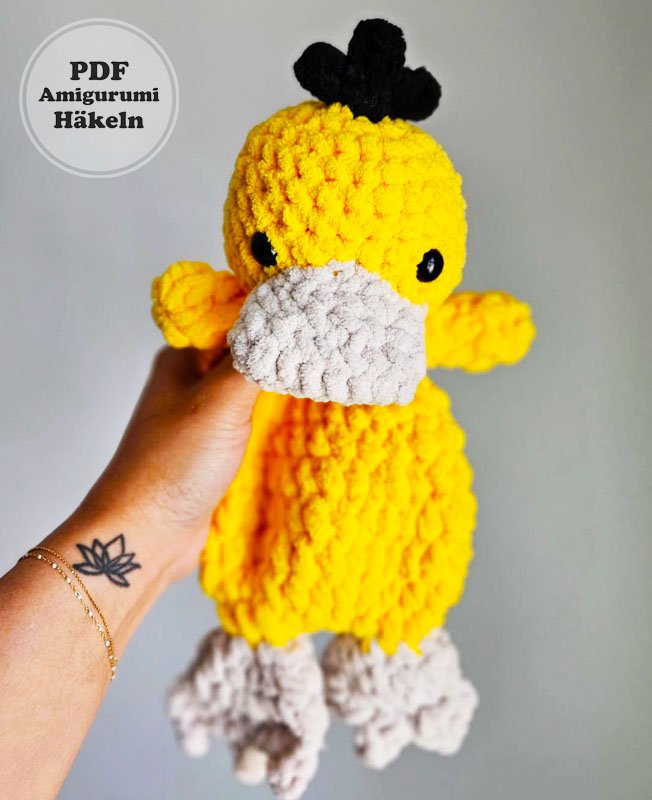Amigurumi Plüsch Ente PDF Anleitung Kostenlos (3)
