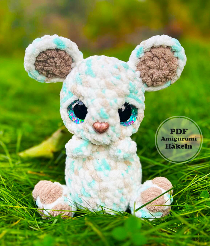 Boby die Ratte Häkeln Anleitung Schritt für Schritt (3)