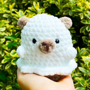 Boo, der Geist Bär Amigurumi Anleitung Kostenlos (1)