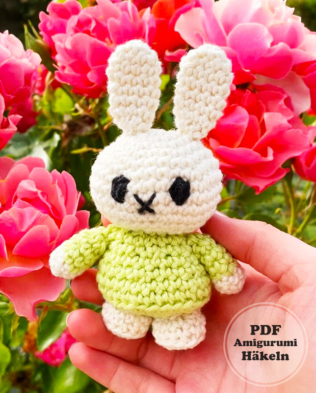 Hase Miffy Häkeln PDF Anleitung für Anfänger (3)