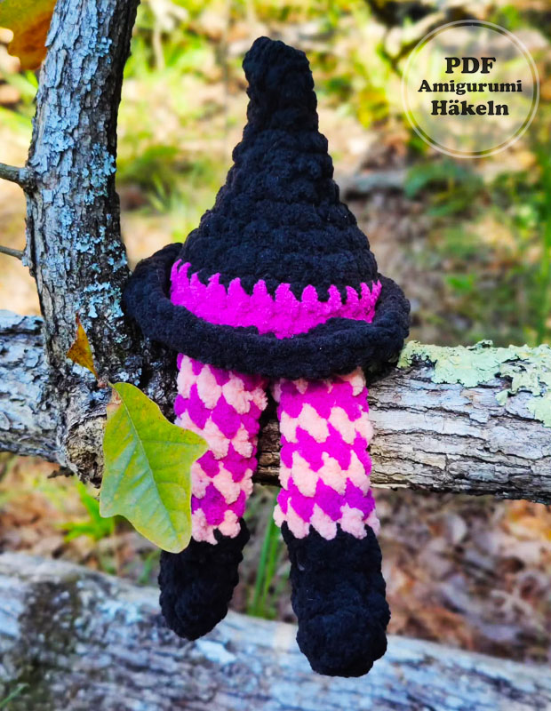 Hexenhut für Halloween PDF Häkeln Anleitung (3)