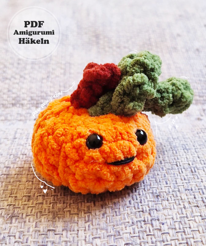 Kleiner Kürbis Häkeln für Halloween für Anfänger (2)