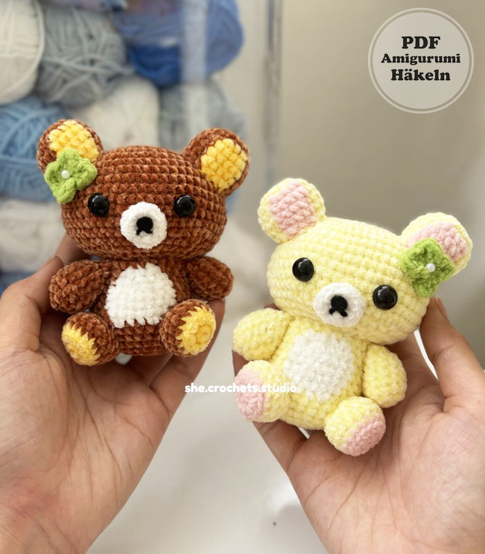 Kleiner Kuma der Bär Häkelanleitung Schritt für Schritt (3)