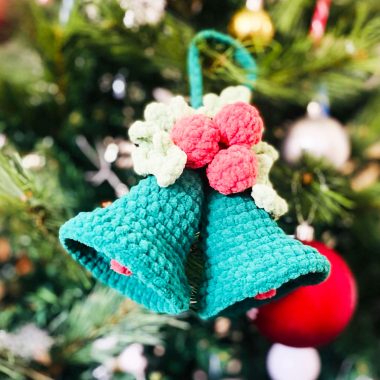 Weihnachtsglocken Häkelanleitung Schritt für Schritt (1)