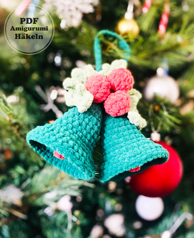 Weihnachtsglocken Häkelanleitung Schritt für Schritt (2)