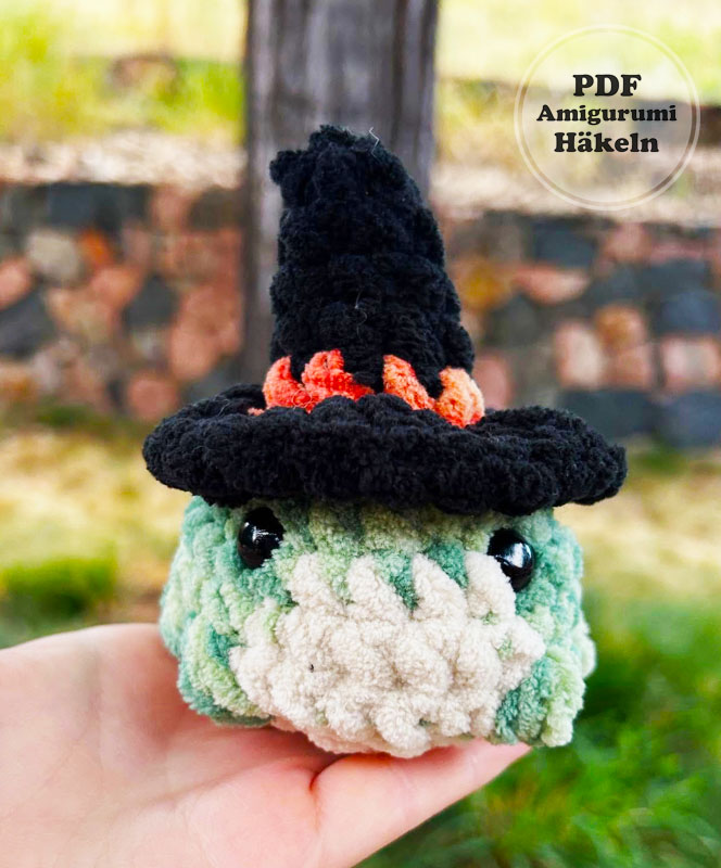 Welcher Frosch für Halloween Häkeln Anleitung (2)