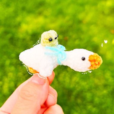 Amigurumi Kleine Ente mit Frosch PDF Anleitung (1)