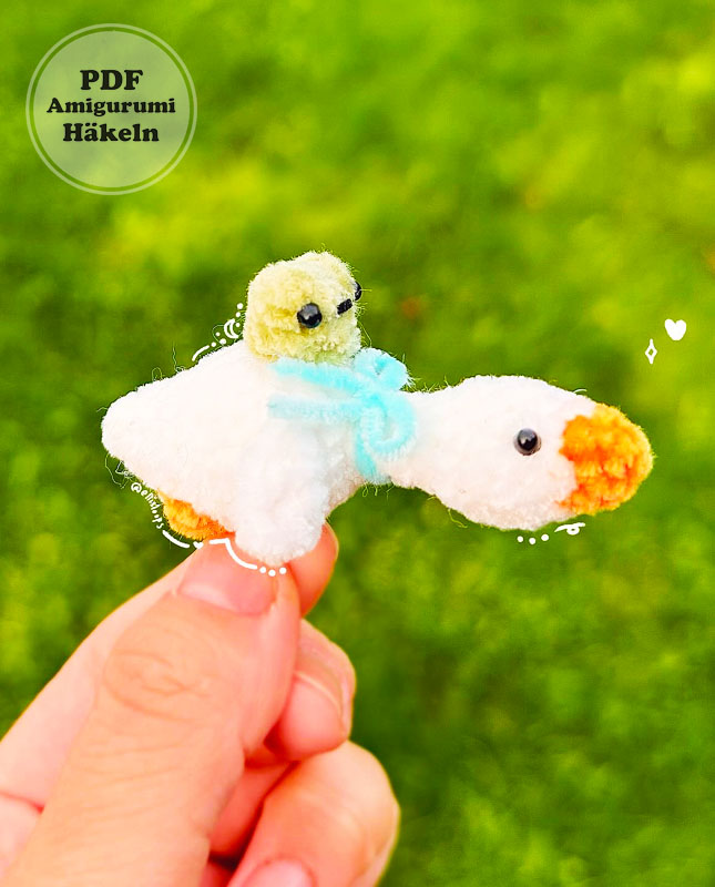 Amigurumi Kleine Ente mit Frosch PDF Anleitung (3)