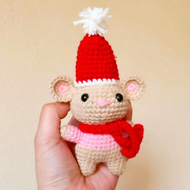 Amigurumi Melvin Maus zu Weihnachten PDF Anleitung (1)