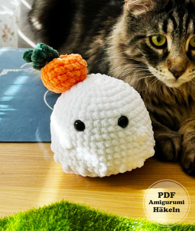 Geist mit Kürbis Hut PDF Amigurumi Anleitung (2)