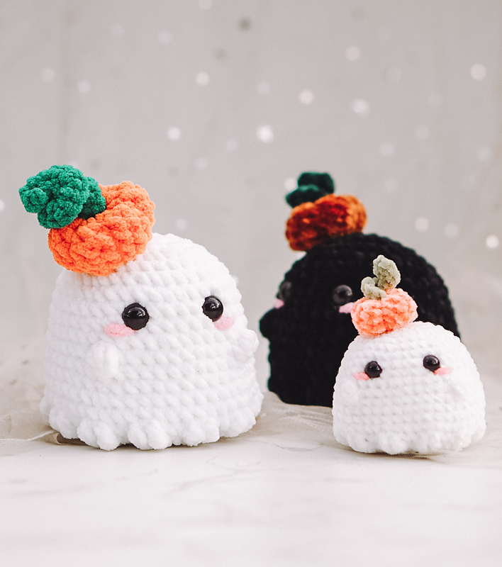 Geist mit Kürbis Hut PDF Amigurumi Anleitung (2)