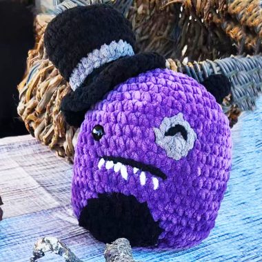 Halloween Squish mit Hut Häkeln PDF Anleitung (1)