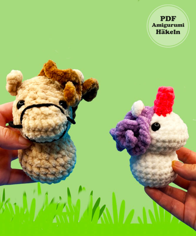 Pferd und Einhorn häkeln für Anfänger (2)