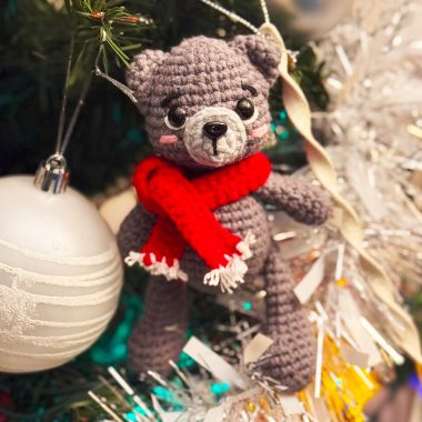 Barney Weihnachtsbär für Anfänger PDF Häkeln (1)