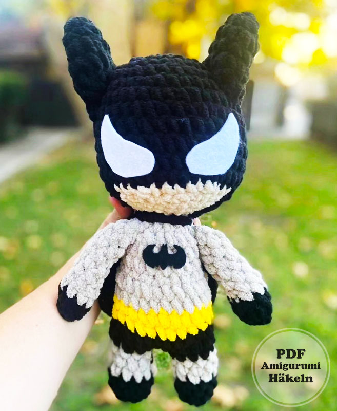 Batman Puppe Amigurumi PDF Anleitung Kostenlos (3)