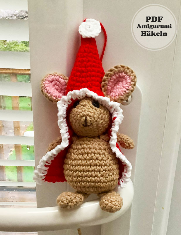 Mimi Weihnachtsmaus PDF Amigurumi Anleitung (2)